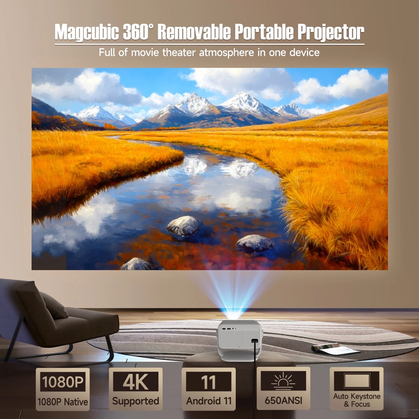 Magcubic L018 - Vidéo Projecteur 4K - MonVideoProjecteur