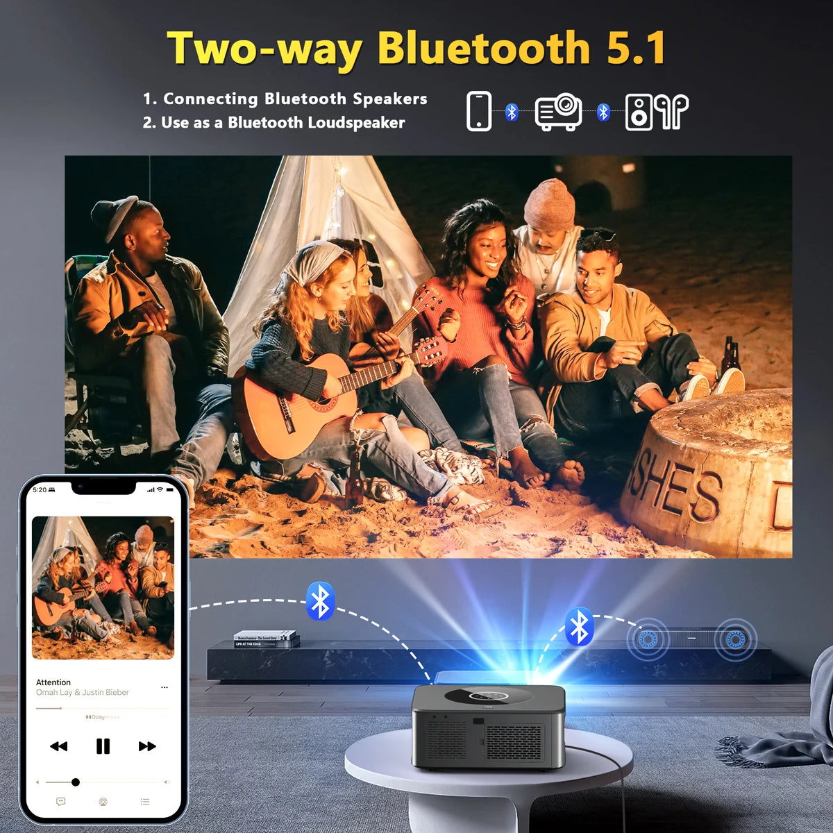 XIWBSY 1000ANSI - Vidéo Projecteur 4K - MonVideoProjecteur