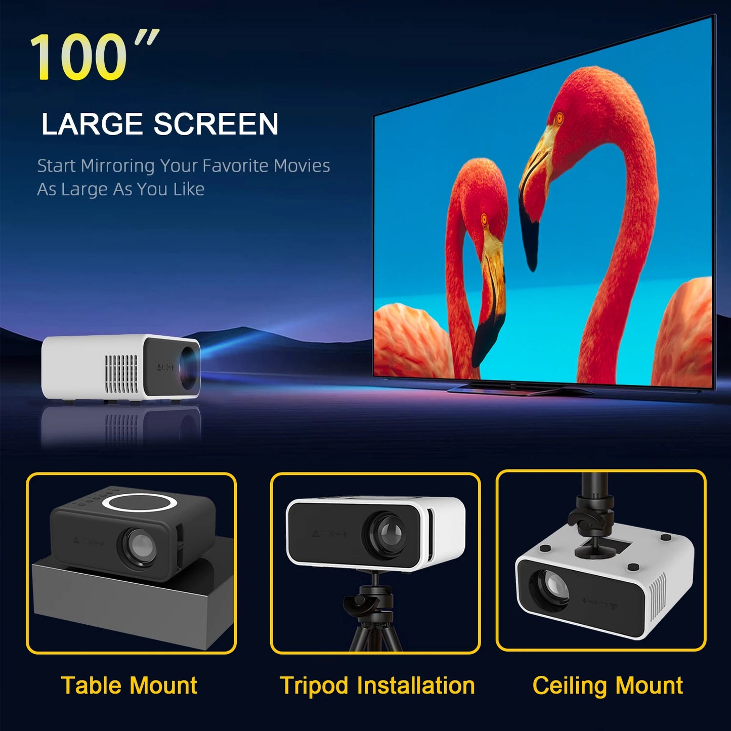 YT300 - Mini Vidéo Projecteur Portable - MonVideoProjecteur