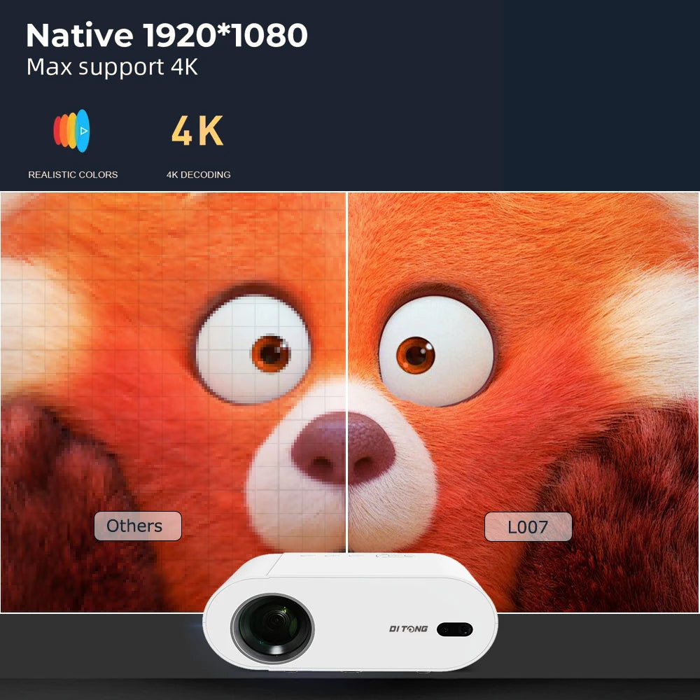 Ditong L007 - Vidéo Projecteur 4K - MonVideoProjecteur