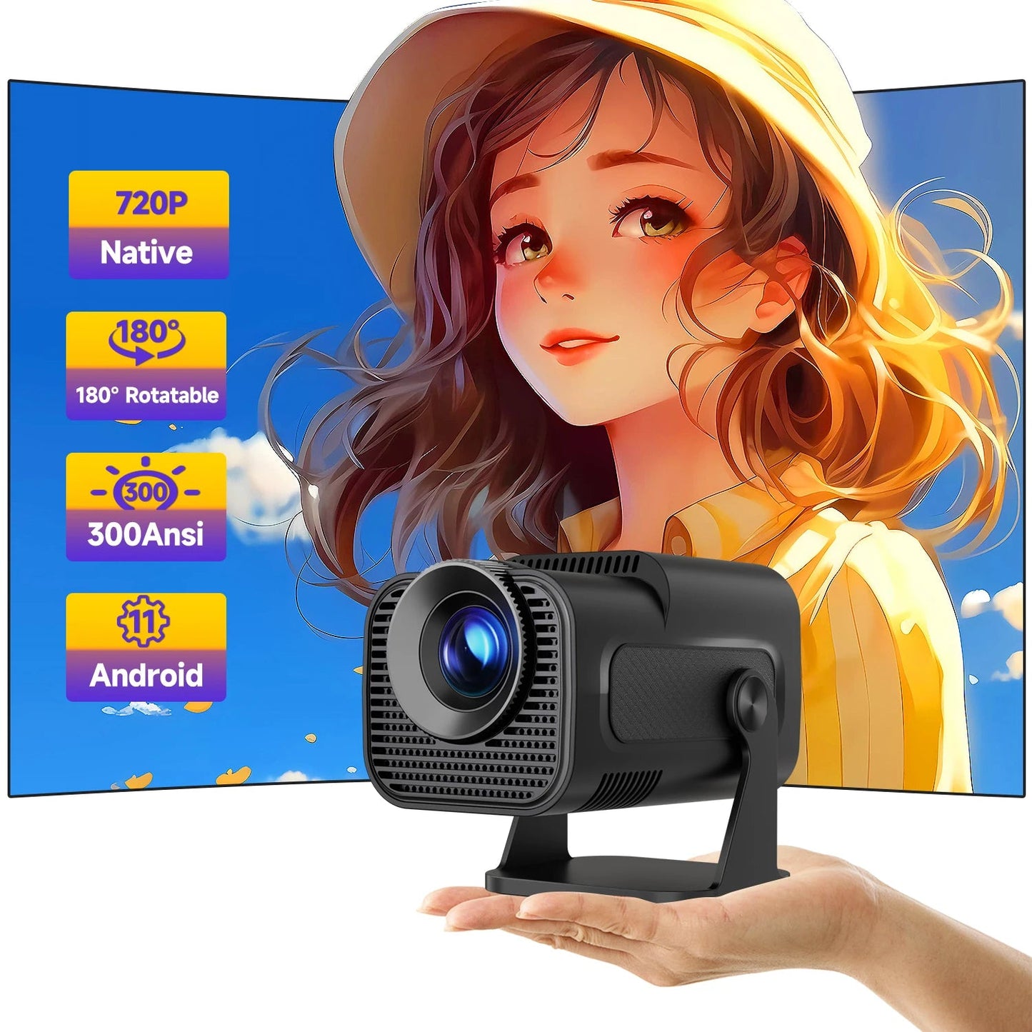 Magcubic HY320 - Vidéo Projecteur 4K - MonVideoProjecteur