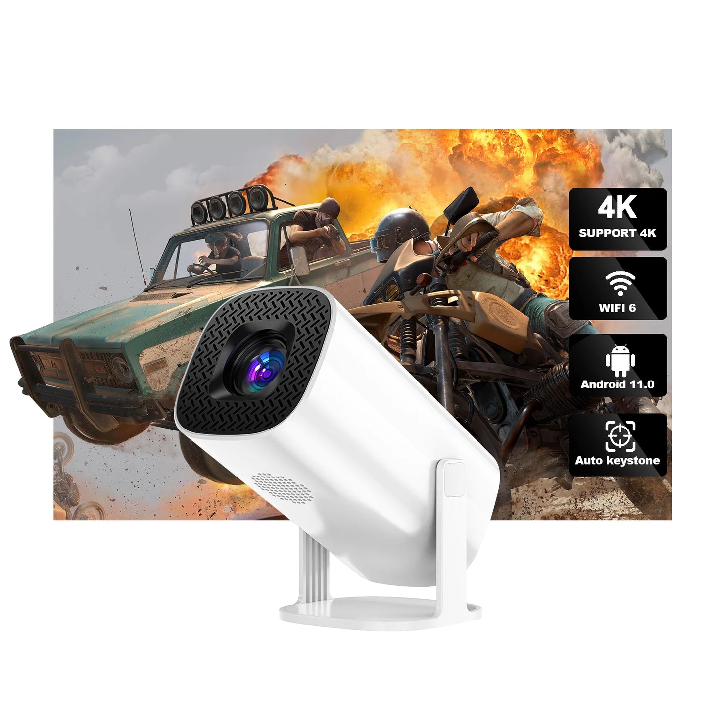 HONGTOP - Vidéo Projecteur 4K - MonVideoProjecteur