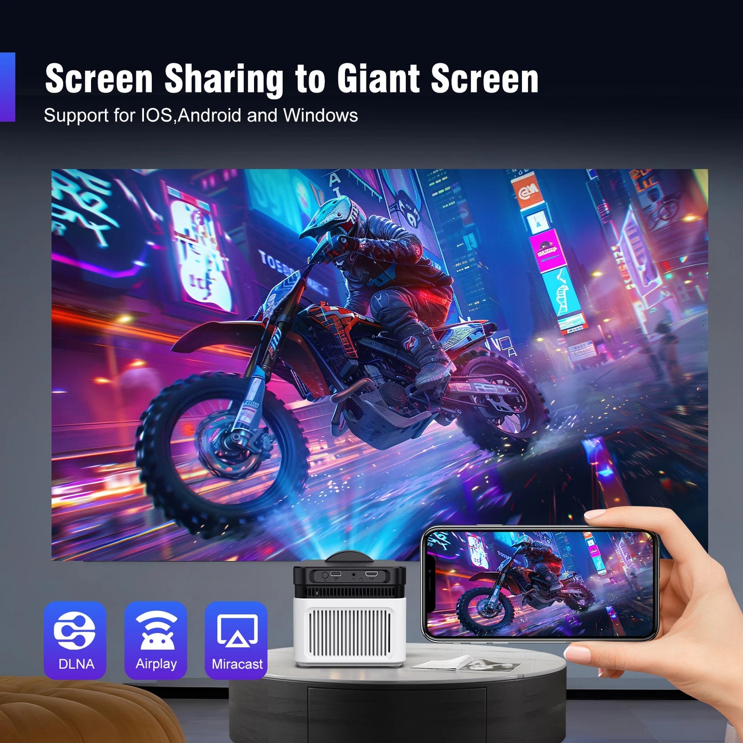 Magcubic HY450 - Vidéo Projecteur 4K - MonVideoProjecteur