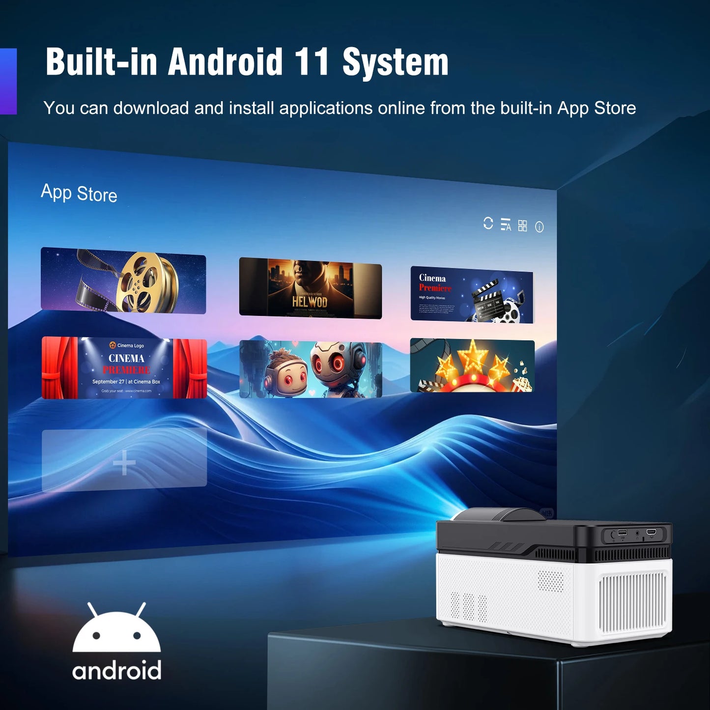 Magcubic HY450 - Vidéo Projecteur 4K - MonVideoProjecteur