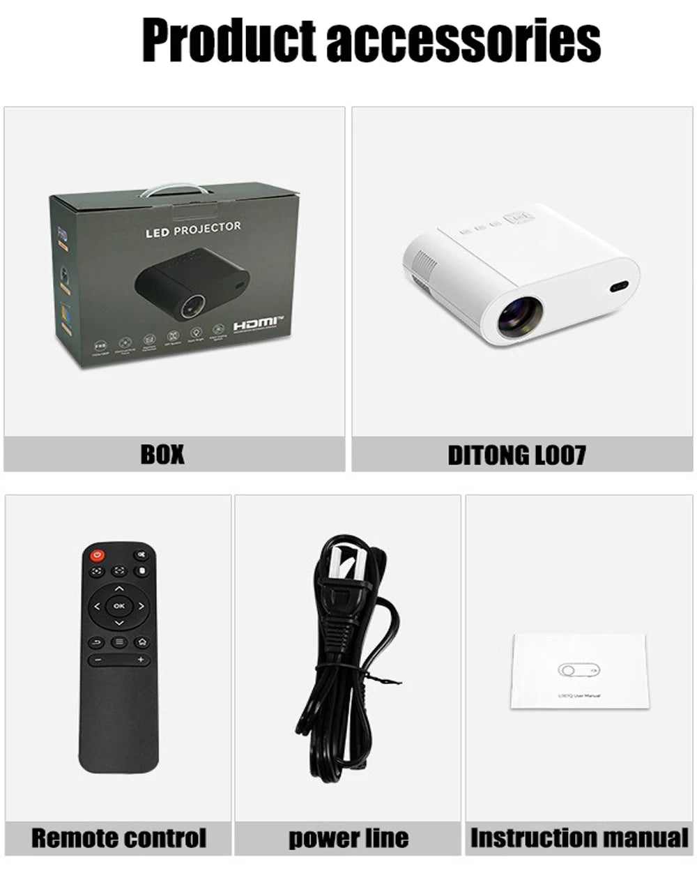 Ditong L007 - Vidéo Projecteur 4K - MonVideoProjecteur