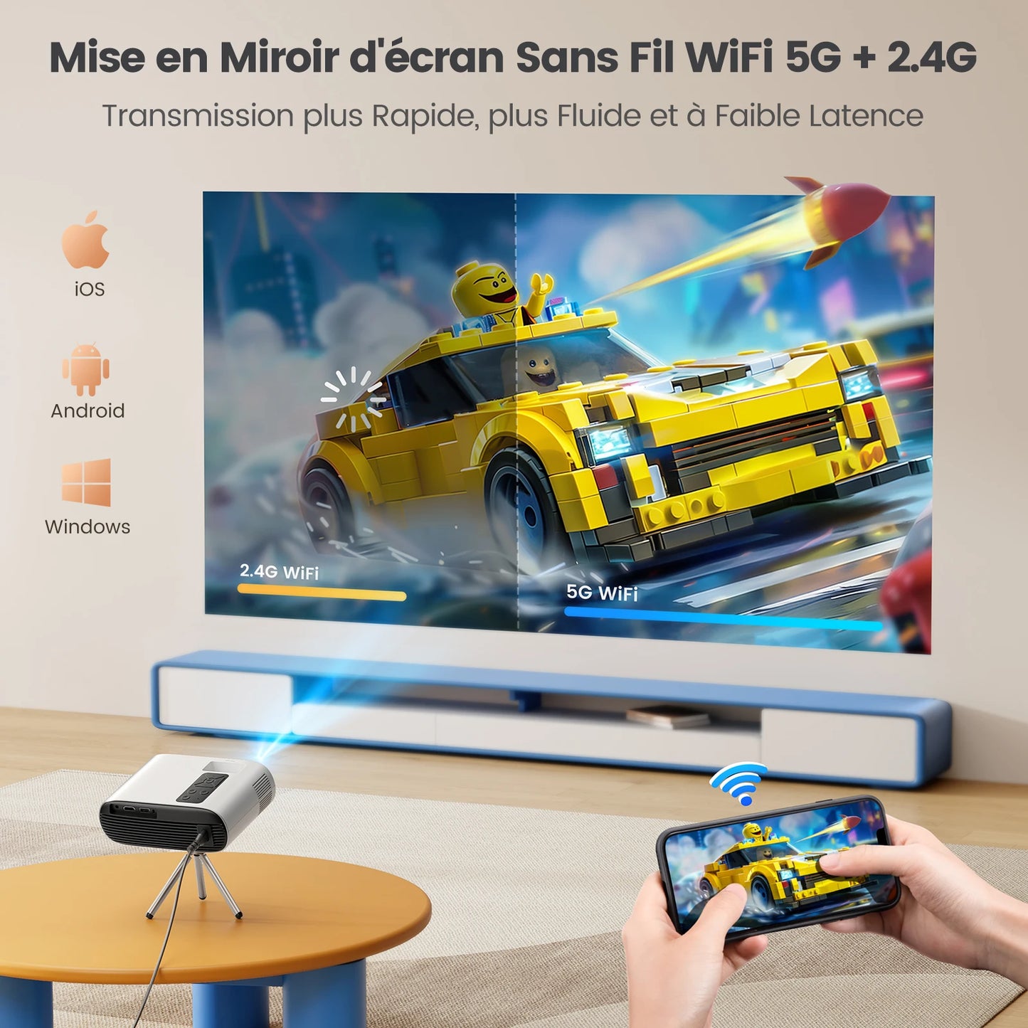 TOPTRO - Mini Vidéo Projecteur Portable - MonVideoProjecteur