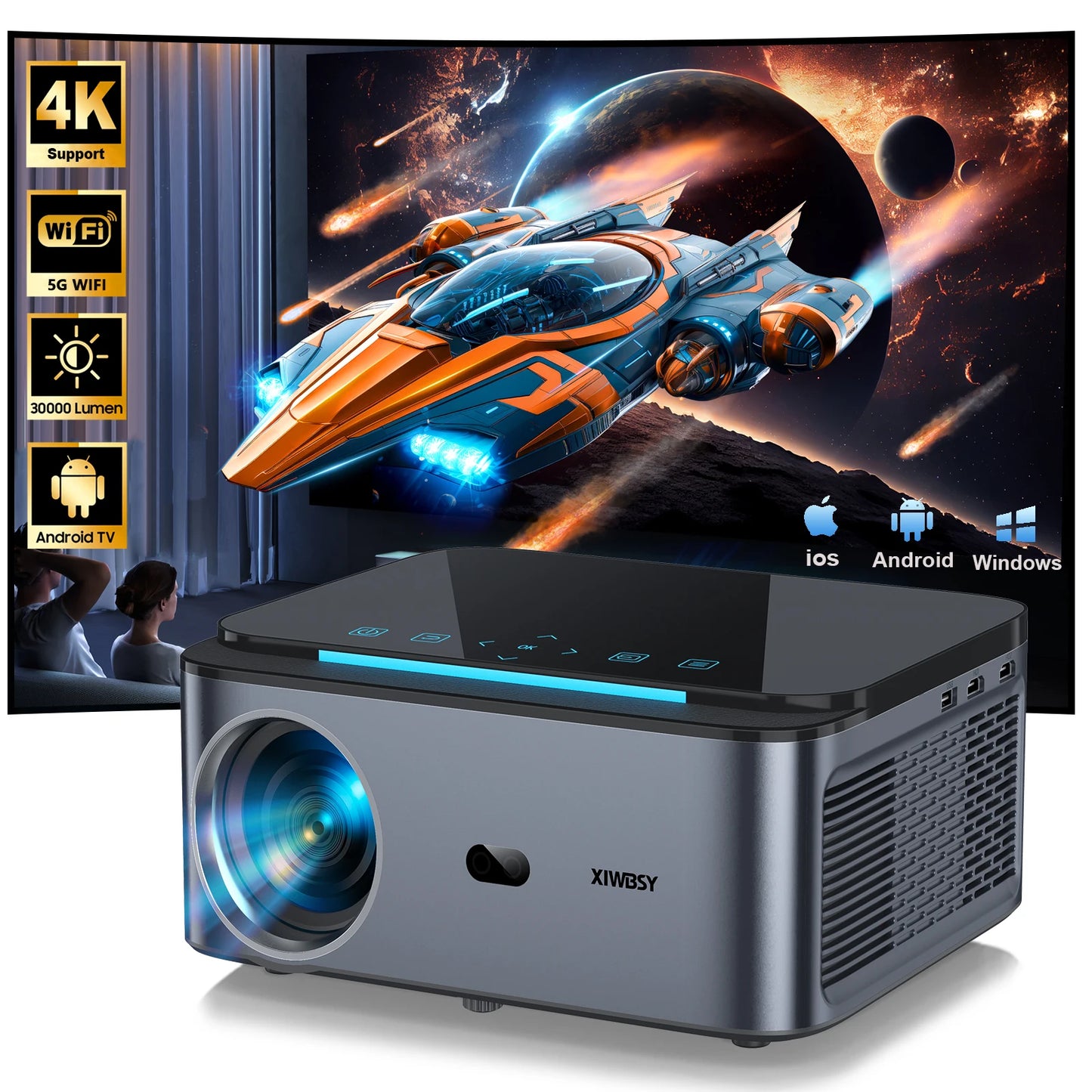 XIWBSY 2025 T07 - Vidéo Projecteur 4K - MonVideoProjecteur