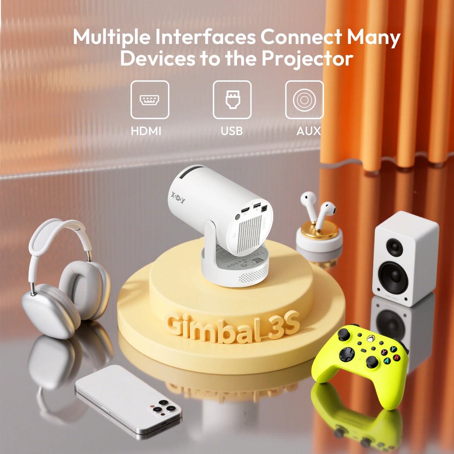 XGODY Portable Gimbal 3S - Vidéo Projecteur Portable - MonVideoProjecteur.fr