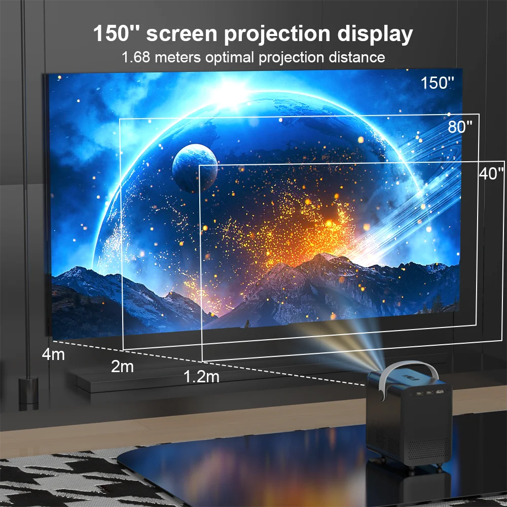 HONGTOP - Vidéo Projecteur Portable - MonVideoProjecteur