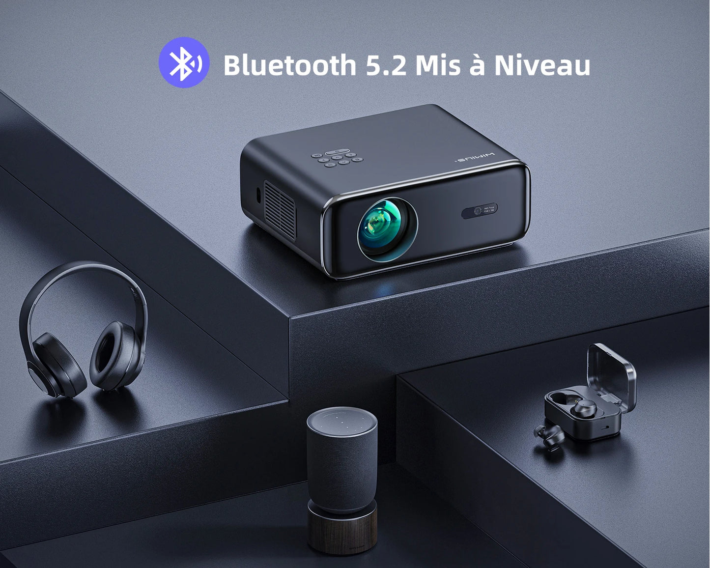 WIMIUS Auto Focus - Vidéo Projecteur 4K - MonVideoProjecteur