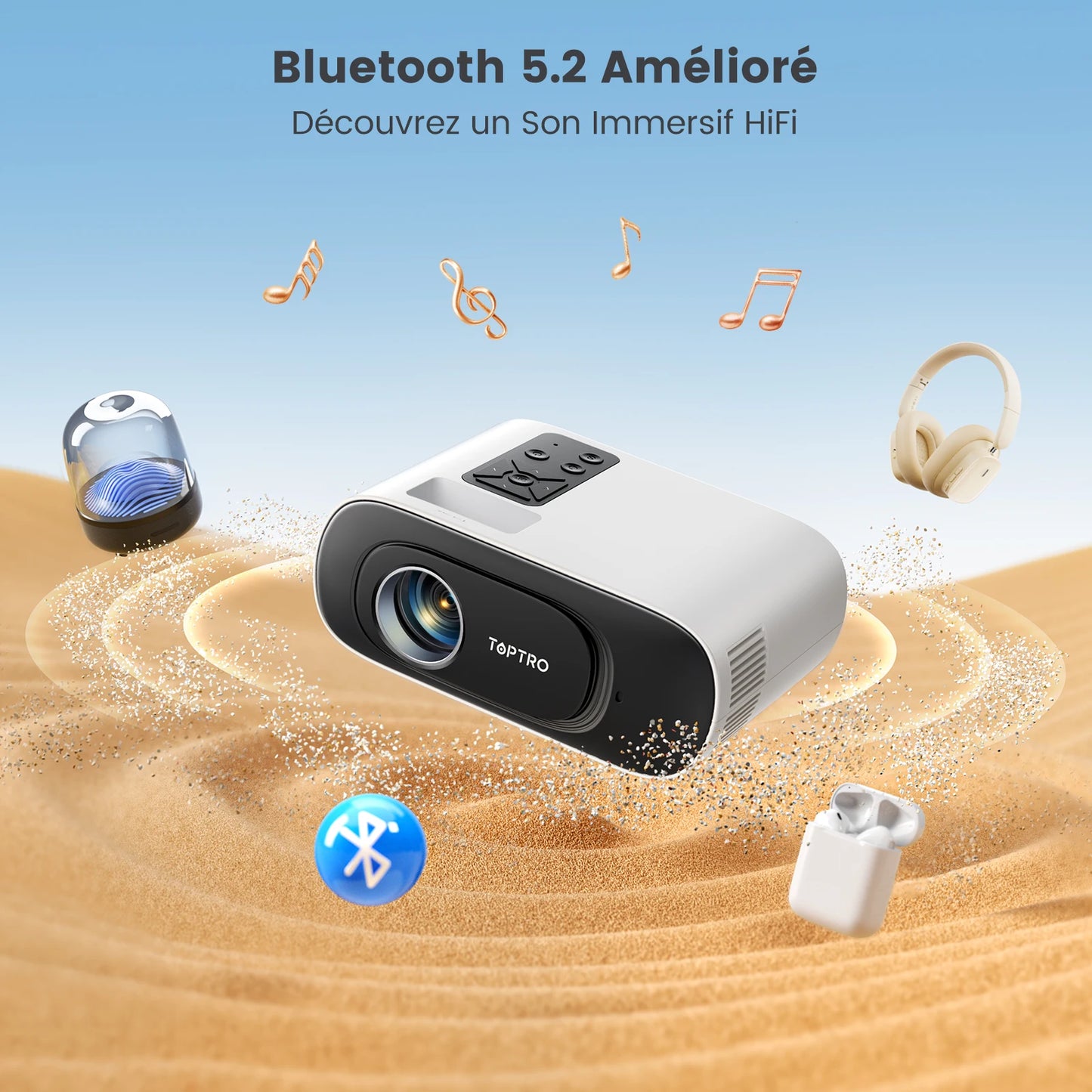 TOPTRO - Mini Vidéo Projecteur Portable - MonVideoProjecteur