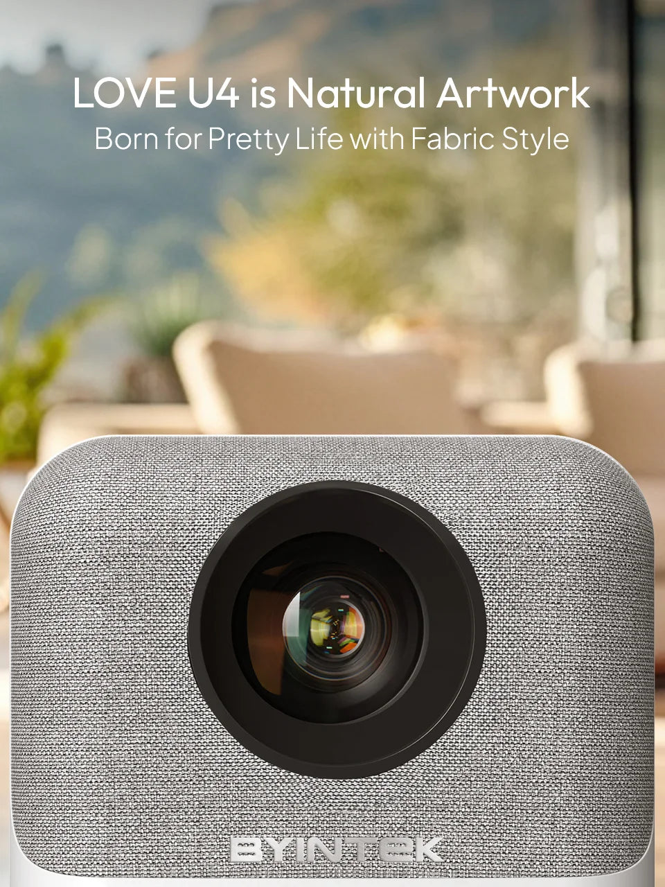 BYINTEK LOVE U4 - Vidéo Projecteur 4K - MonVideoProjecteur