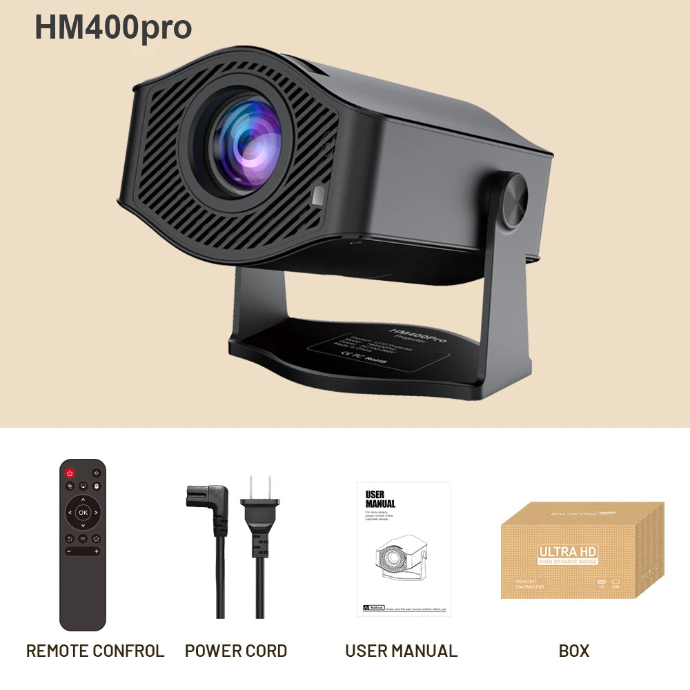 LVMAO HM400pro - Vidéo Projecteur 4K Portable - MonVideoProjecteur