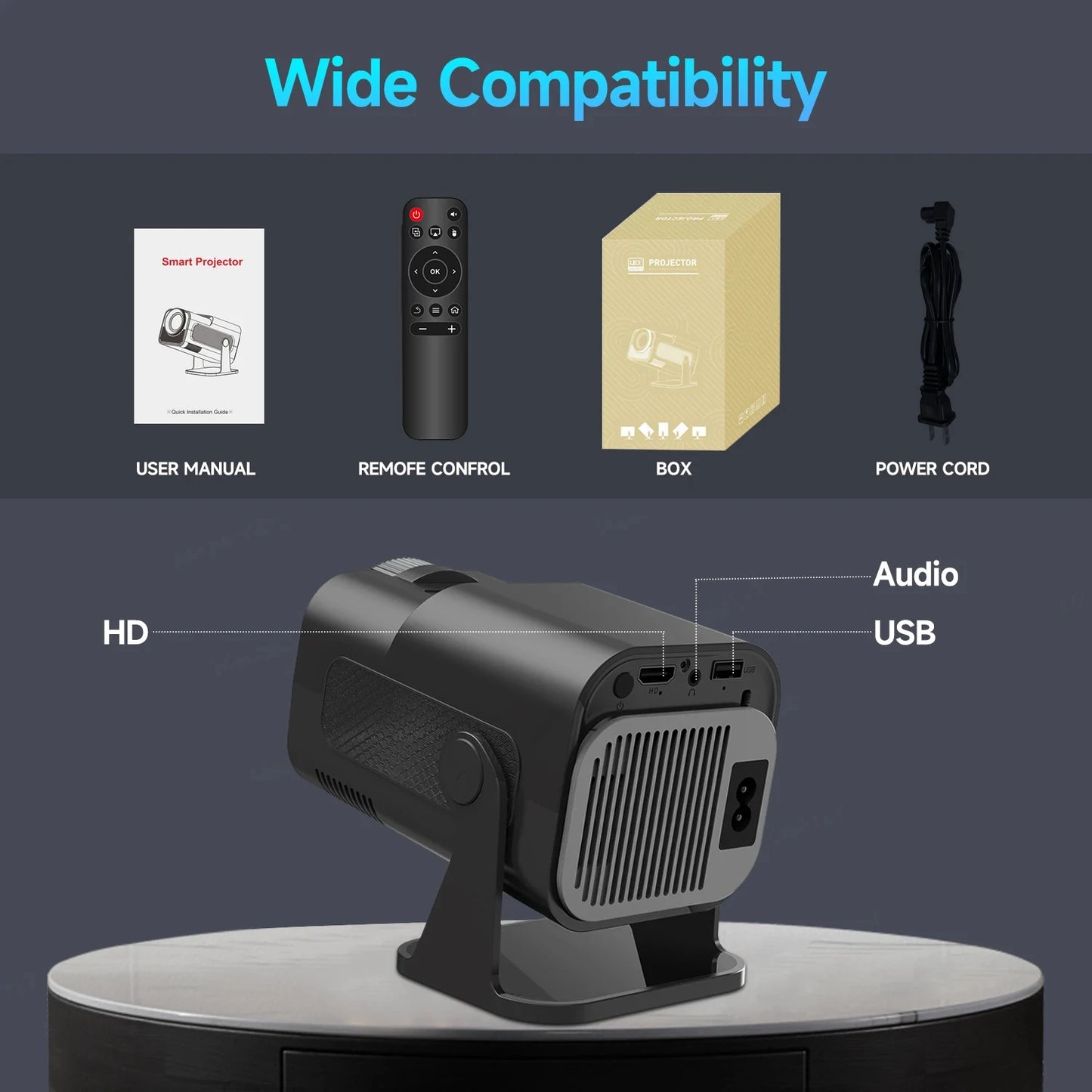 Magcubic HY320 - Vidéo Projecteur 4K - MonVideoProjecteur