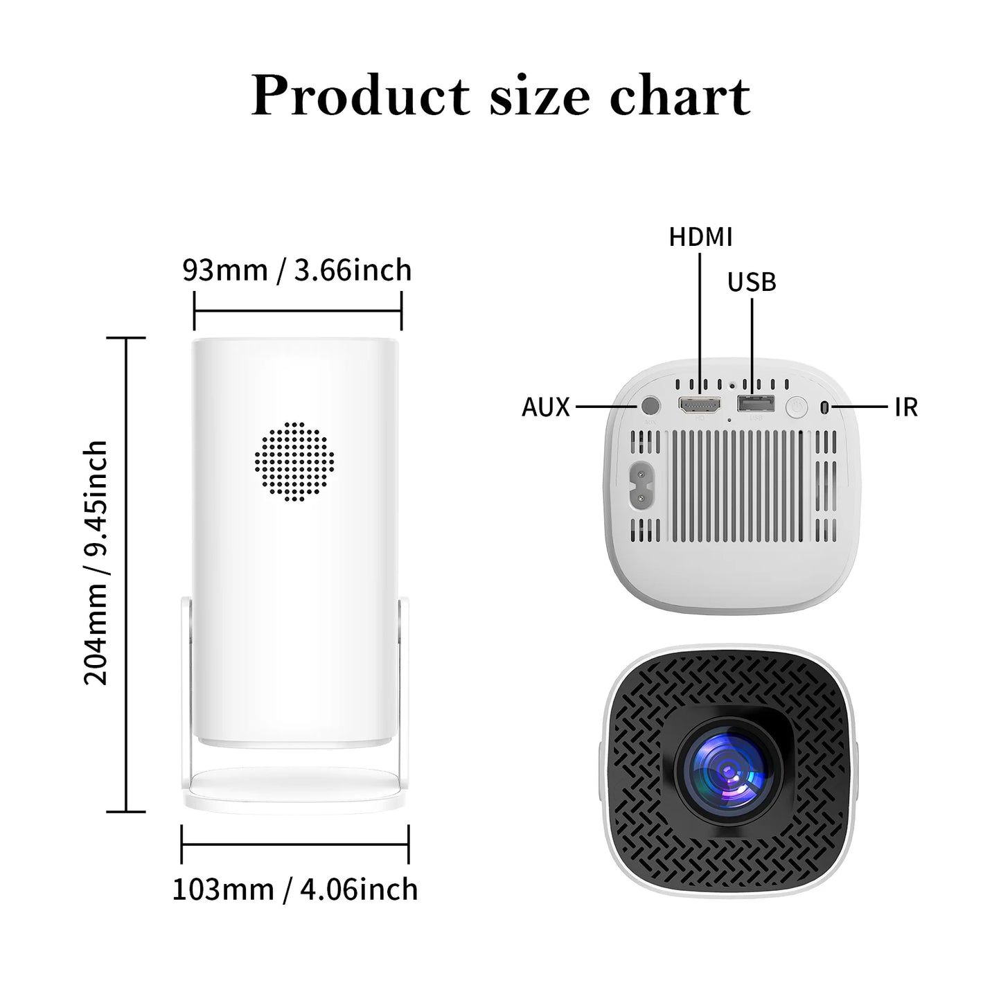HONGTOP - Vidéo Projecteur 4K - MonVideoProjecteur