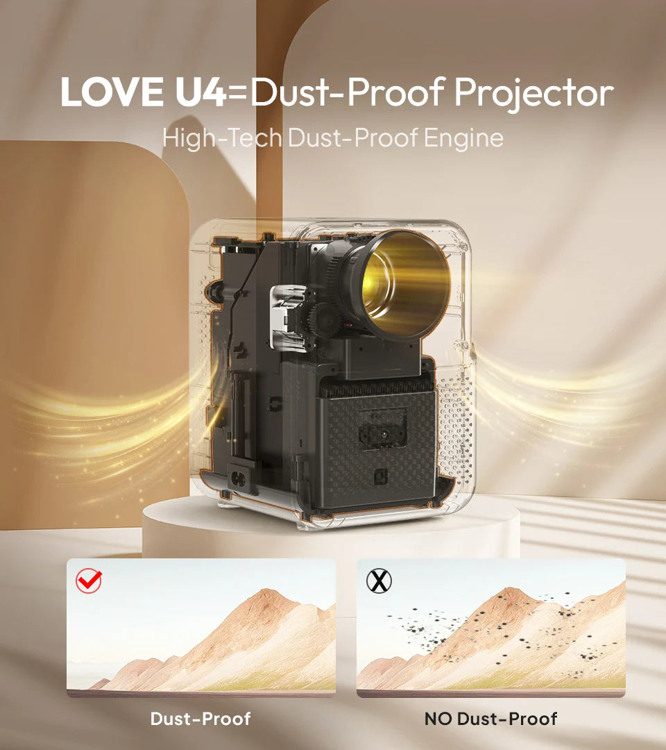 BYINTEK LOVE U4 - Vidéo Projecteur 4K - MonVideoProjecteur