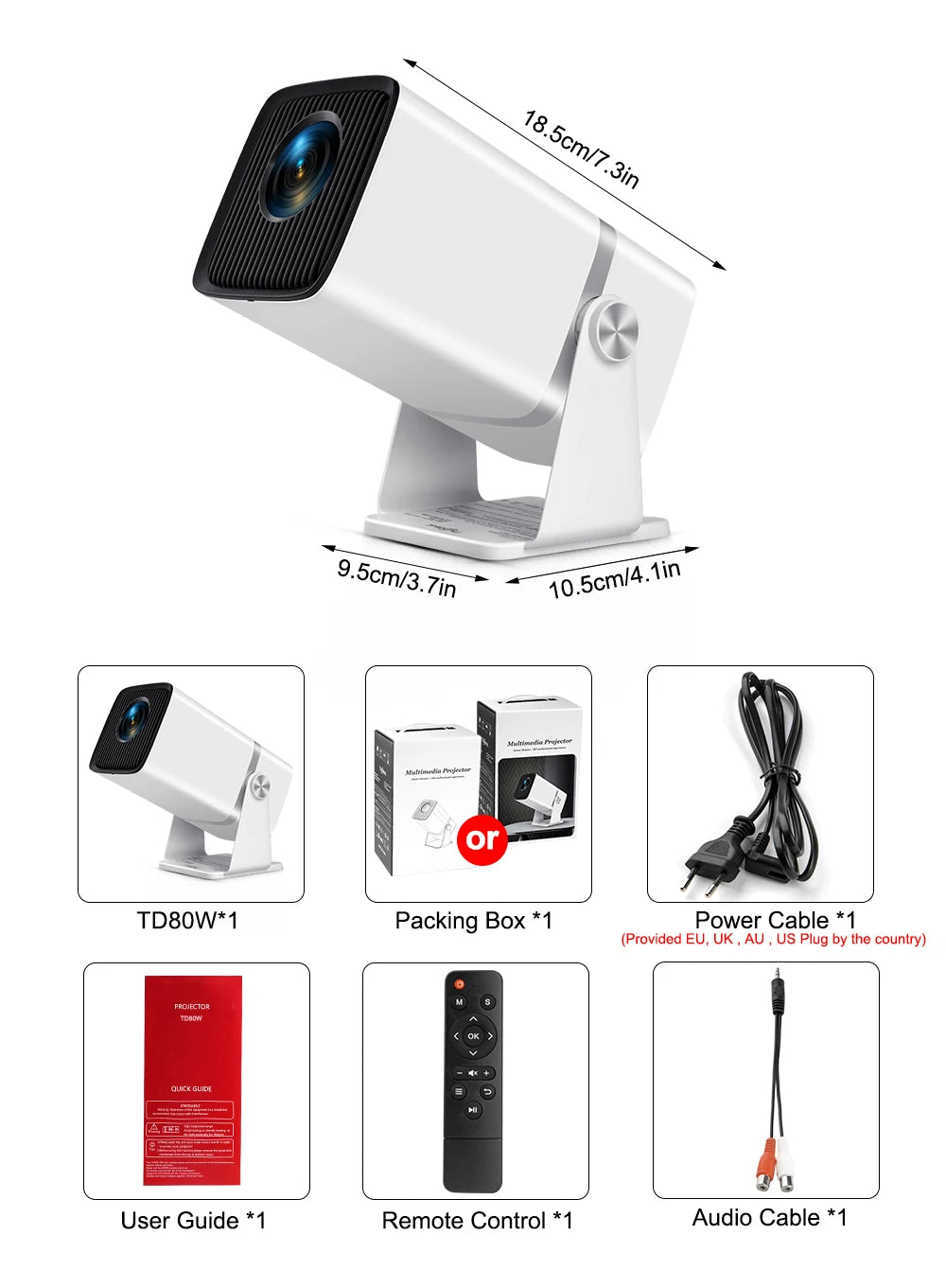 ThundeaL TD80W - Vidéo Projecteur 4K - MonVideoProjecteur