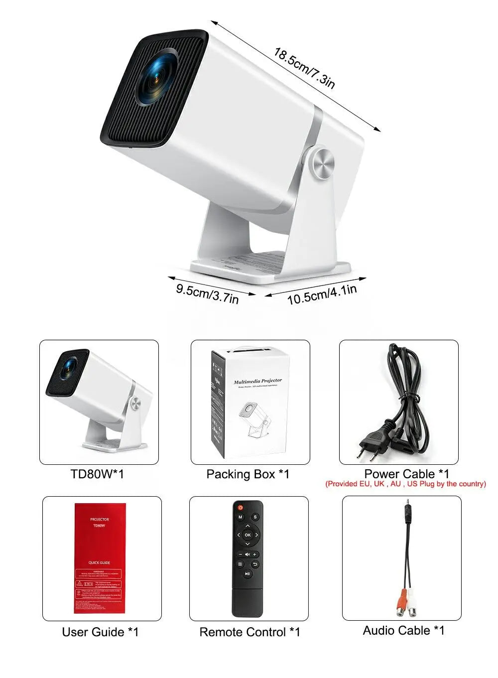 ThundeaL TD80W - Vidéo Projecteur 4K - MonVideoProjecteur
