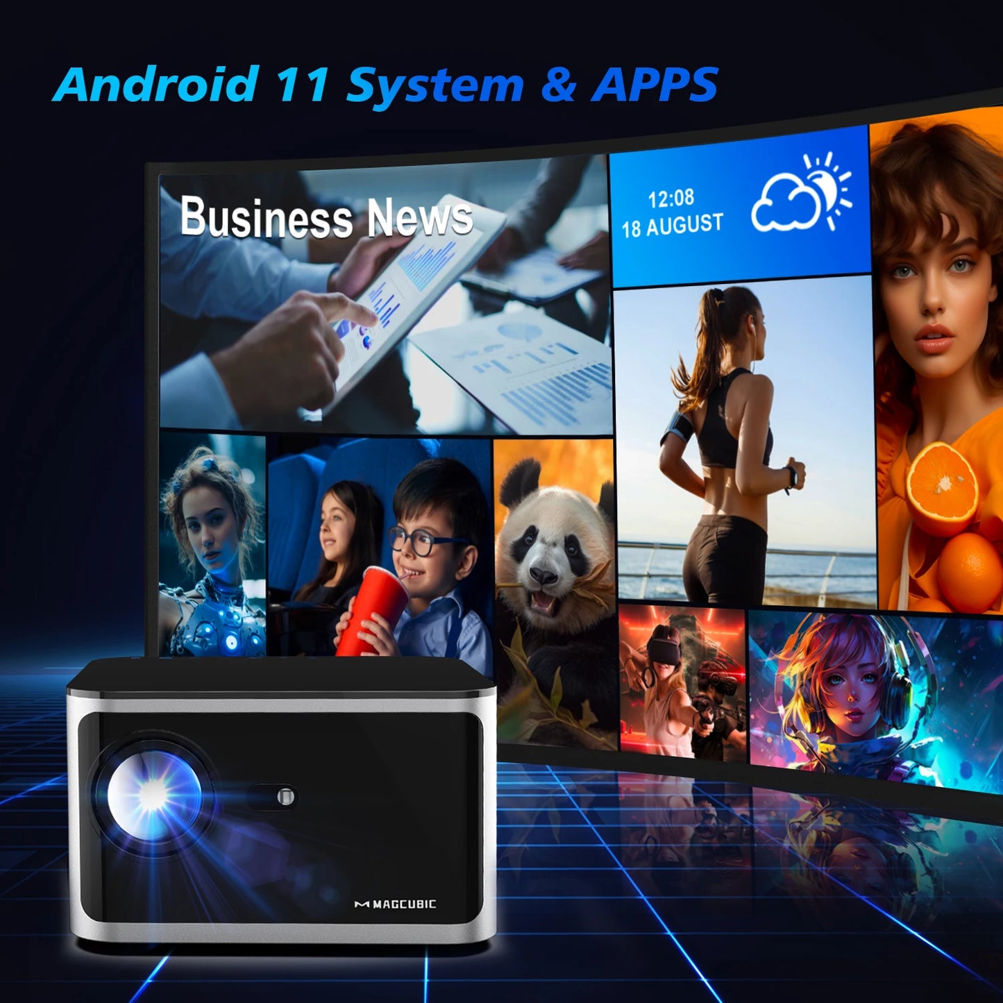 Magcubic HY350 Pro - Vidéo Projecteur 4K - MonVideoProjecteur