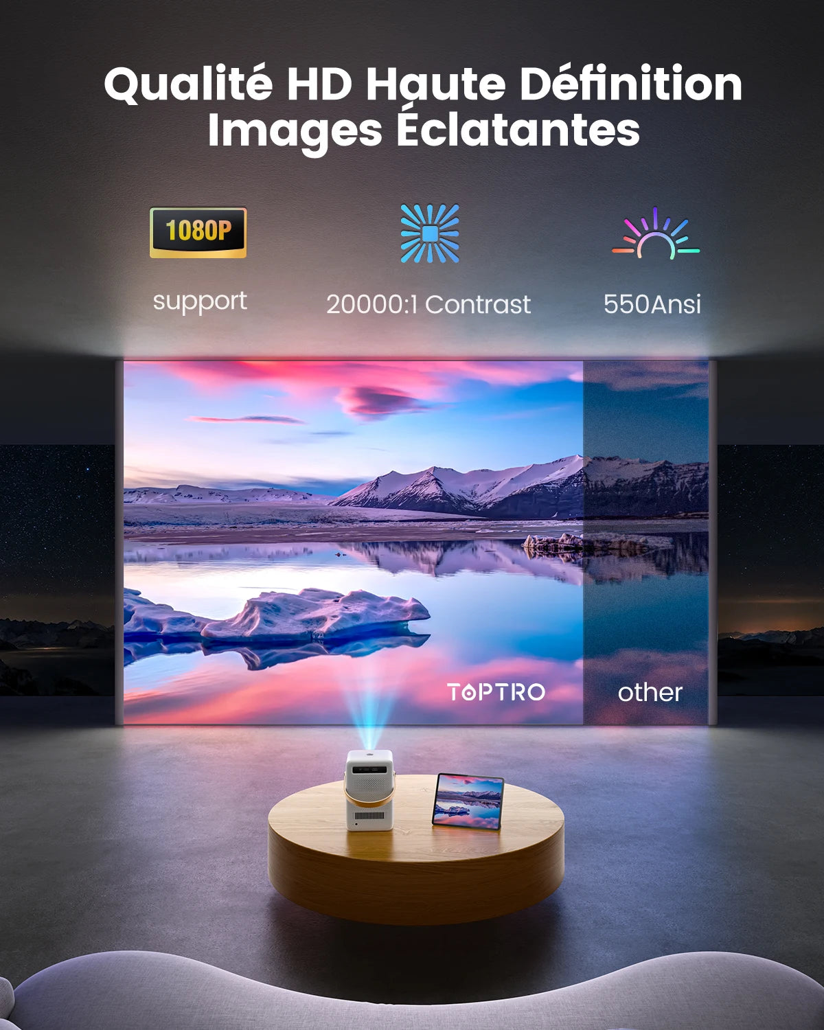 TOPTRO - Vidéo Projecteur - MonVideoProjecteur