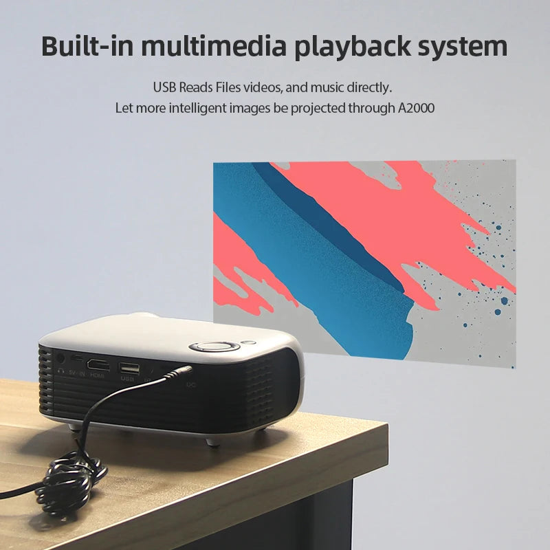AUN A2000 - Mini Vidéo Projecteur Portable - MonVideoProjecteur