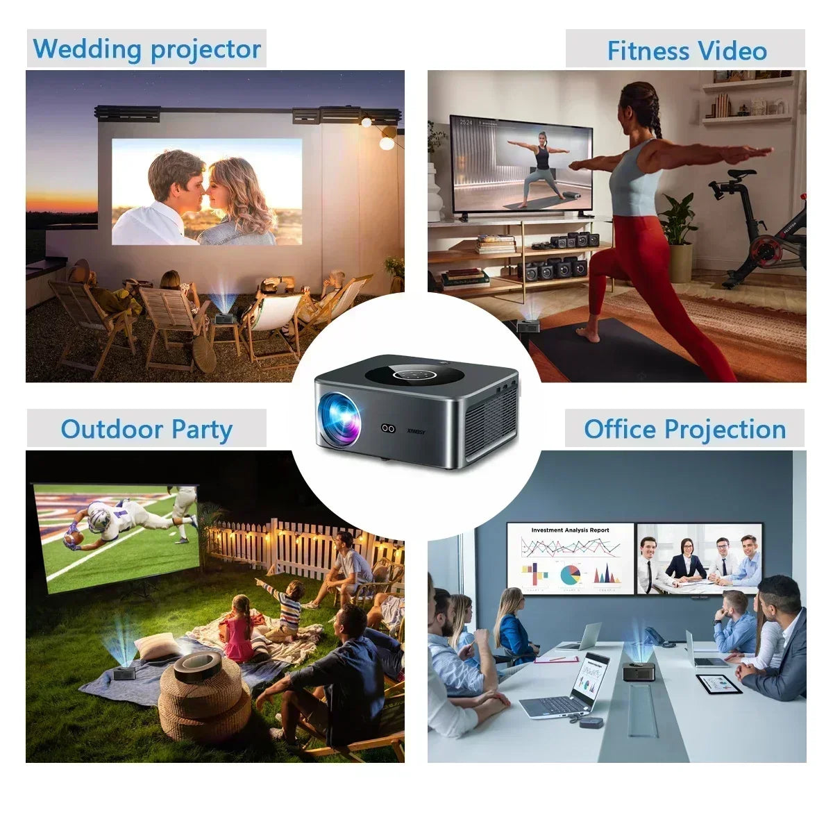 XIWBSY 1000ANSI - Vidéo Projecteur 4K - MonVideoProjecteur