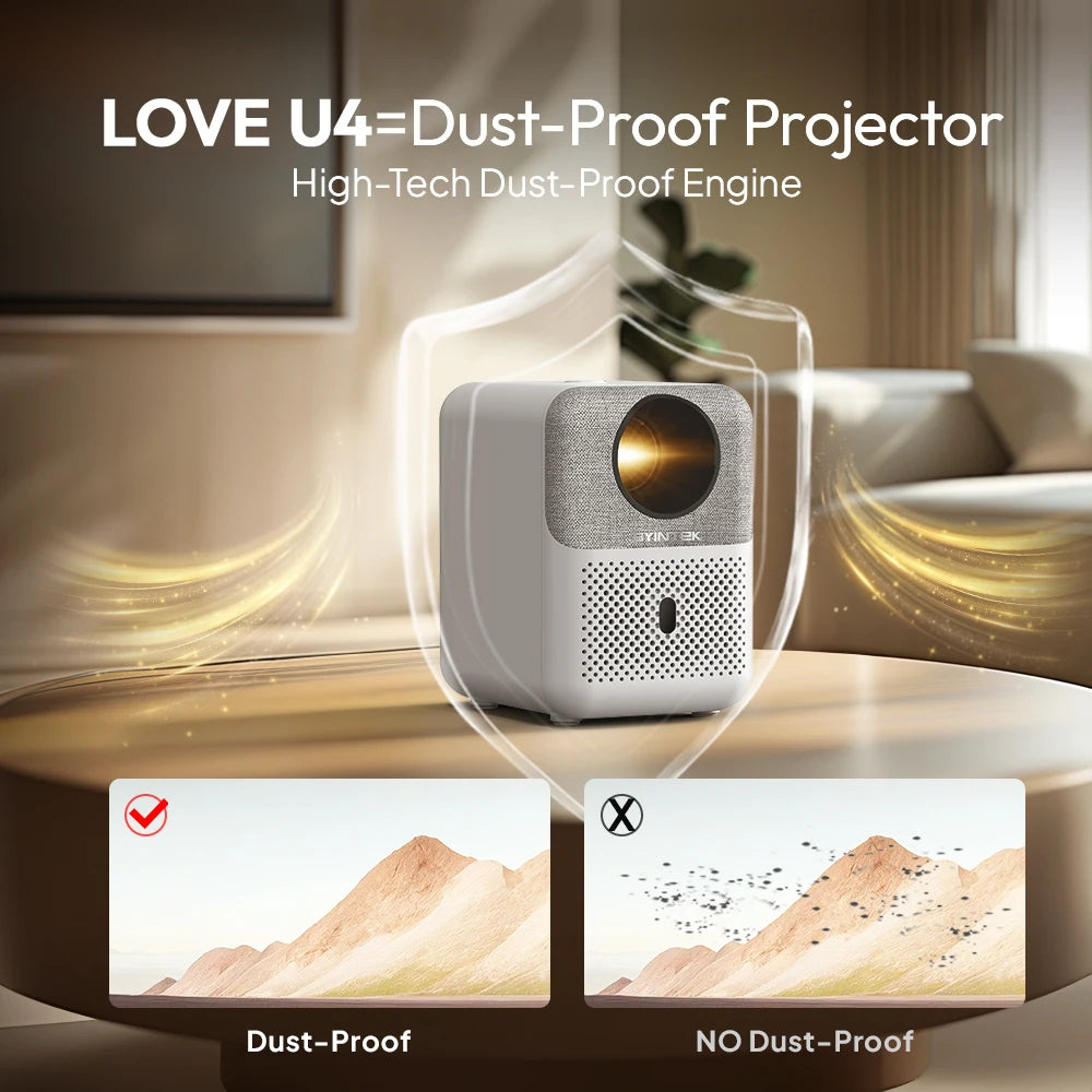 BYINTEK LOVE U4 - Vidéo Projecteur 4K - MonVideoProjecteur