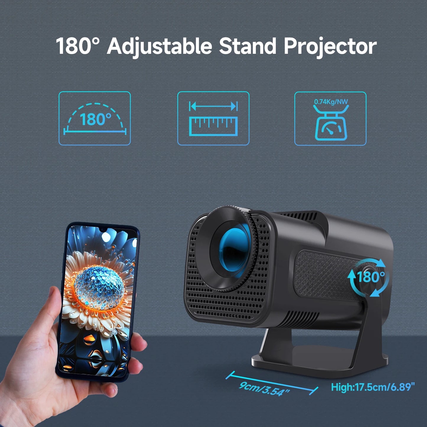 Magcubic HY320 - Vidéo Projecteur 4K - MonVideoProjecteur
