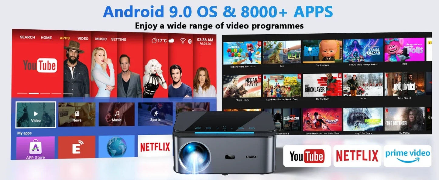 XIWBSY 2025 T07 - Vidéo Projecteur 4K - MonVideoProjecteur