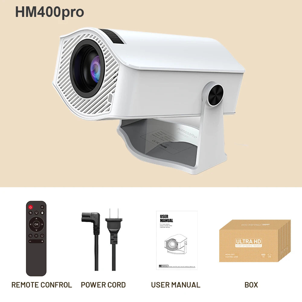 LVMAO HM400pro - Vidéo Projecteur 4K Portable - MonVideoProjecteur