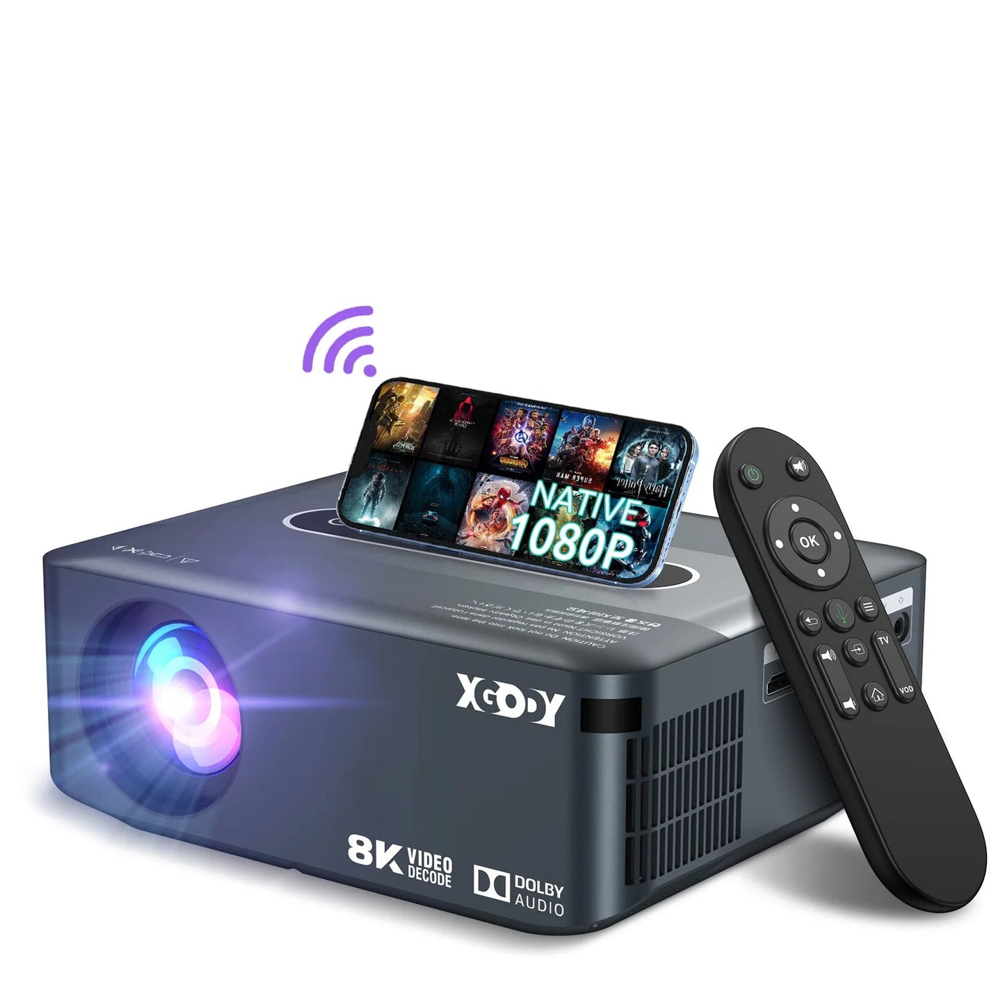 XGODY X1 - Vidéo Projecteur 4K - MonVideoProjecteur