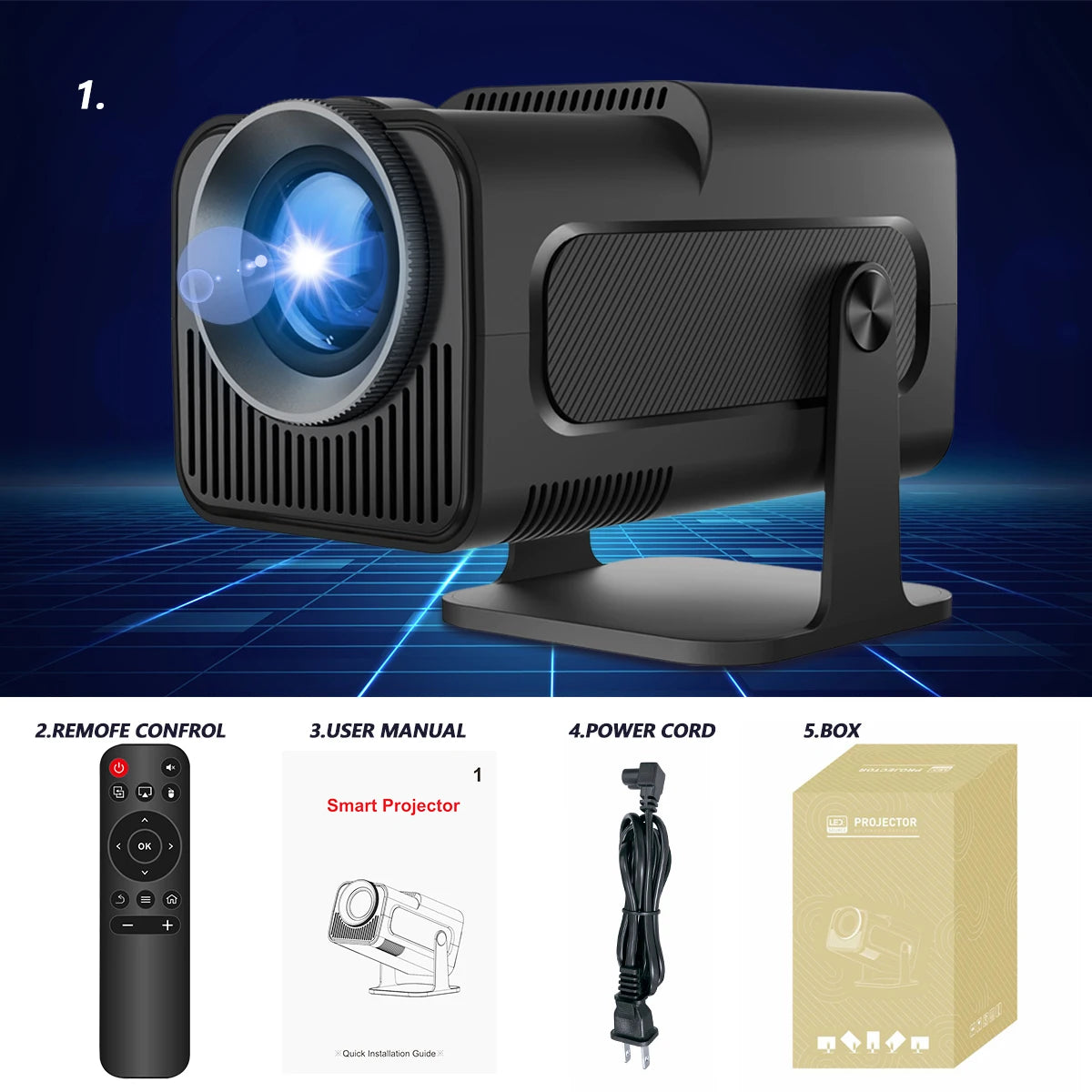 Magcubic HY320 - Vidéo Projecteur 4K - MonVideoProjecteur