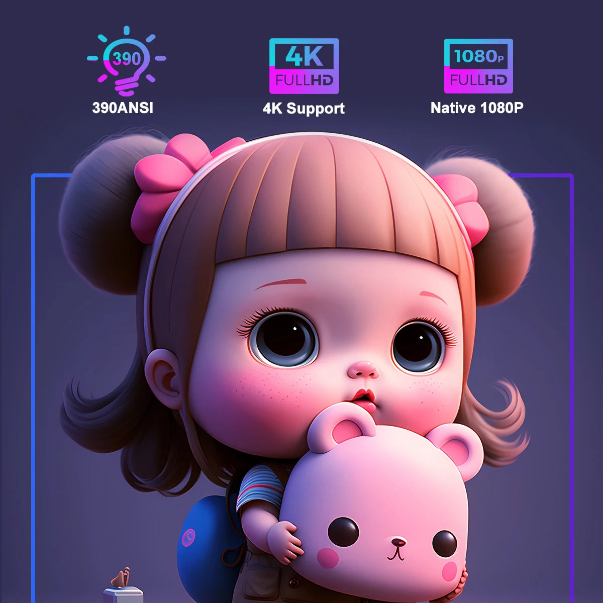 Magcubic HY320 - Vidéo Projecteur 4K - MonVideoProjecteur
