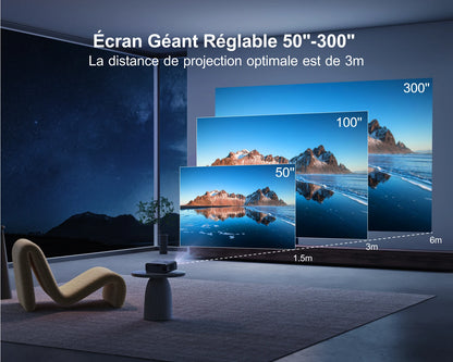 WIMIUS Auto Focus - Vidéo Projecteur 4K - MonVideoProjecteur