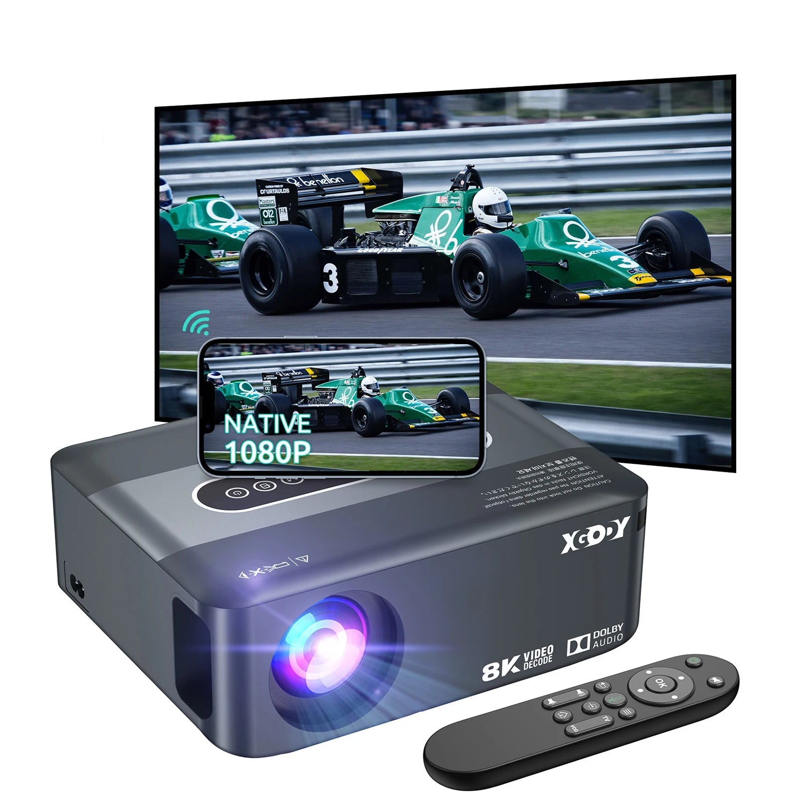 XGODY X1 - Vidéo Projecteur 4K - MonVideoProjecteur